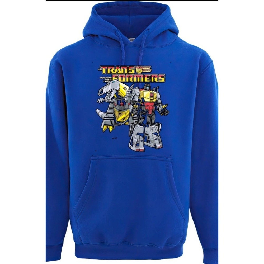 Transformers Grimlock Pullover Hoodie, Blue Sweatshirt Unisex‎ XL